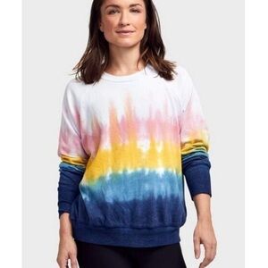 Soulcycle x Sundry Tie-Dye Raglan Crewneck Sweatshirt Women's Size Small S